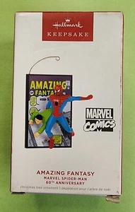 Spider Man Marvel Comics Amazing Fantasy 2022 Hallmark Keepsake Ornament - Imagen 1 de 7