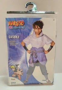 Naruto Shippuden Sasuke Child L Large 12-14 Spirit Halloween Costume Cosplay New - Picture 1 of 6