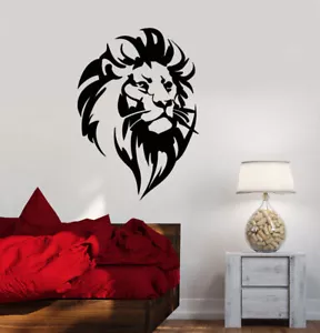 Vinyl Wandtattoo Abstrakt König der Löwen Kopf Afrikanisches Raubtier Aufkleber (3874ig) - Bild 1 von 3