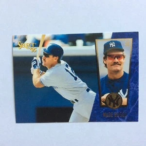 1995 Select Baseball Card #16 Wade Boggs New York Yankees - Picture 1 of 2