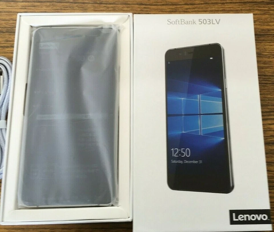 Lenovo 503LV Smartphone Black Windows 10 Mobile SoftBank SIM Unlocked Japan - Image 1 of 4