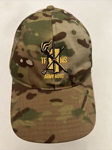 ROTC Task Force armée camouflage chapeau réglable science militaire équipe d'élite neuf avec étiquettes