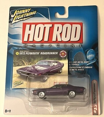 Johnny Lightning Hot Rod Magazine 1972 Plymouth Roadrunner NEW/VHTF - Image 1 of 2