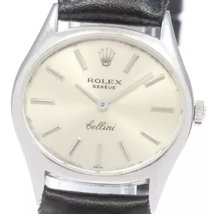 ROLEX 3802 Cellini K18WG cal.1600 watch men TO180543 - Picture 1 of 9