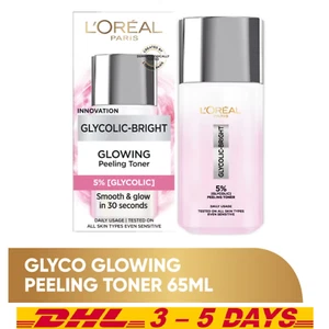 L’Oréal Glycolic 5% Glycolic Acid Peeling Toner Smooth & Glowing Skin 65 ml - Picture 1 of 12