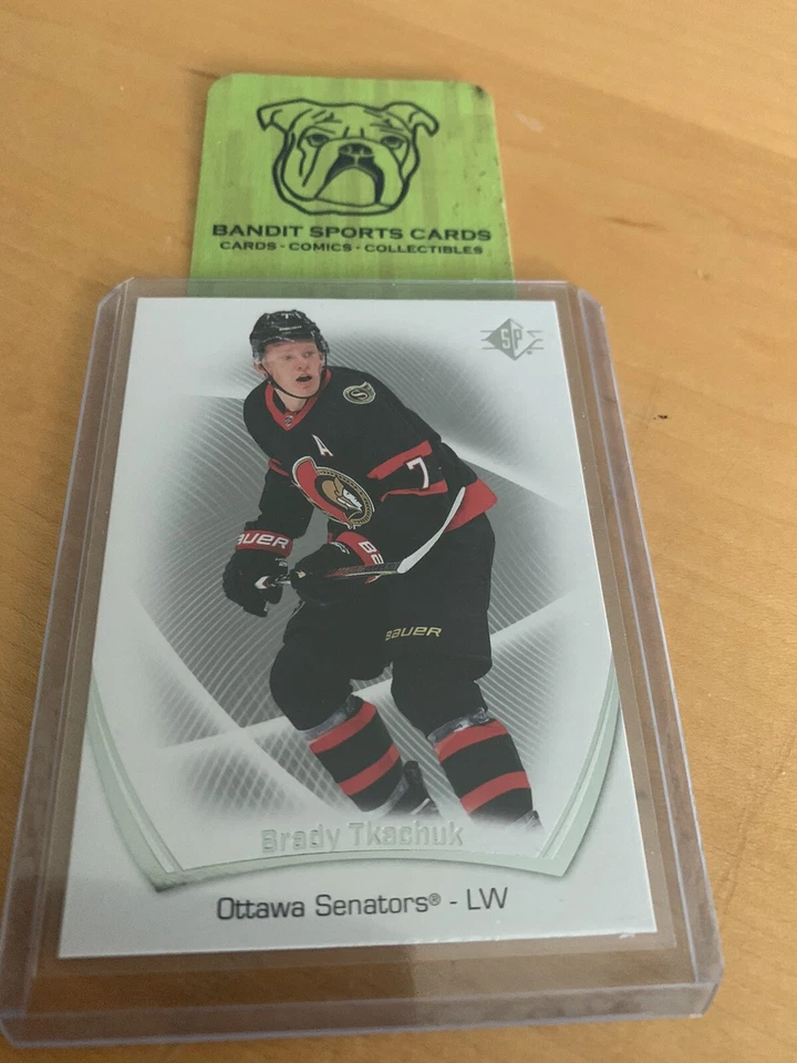2021-22 SP Authentic #46 Brady Tkachuk  Ottawa Senators Hockey Card  - Image 1 of 1