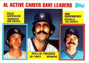1984 al active career save leaders # 190 - Picture 1 of 2