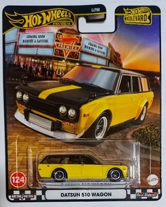 2025 Hot Wheels Boulevard Datsun 510 Wagon Yellow #124 - Picture 1 of 4