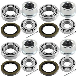 (4 Kits) Trailer Bearing/Seal Kit axle 1.75" x 1.25"For 6000-7000 lbs 8 lug - Picture 1 of 9