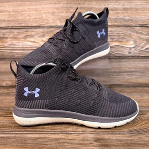 Under Armour Sling Flex Rise Anthracite Knit Running Shoes Women's Size 8 - Picture 1 of 9