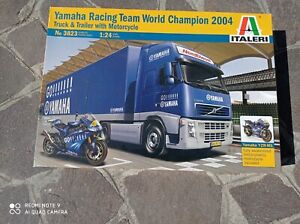 1:24 ITALERI YAMAHA RACING 2004 TEAM TRUCK WITH MOTORCYCLE