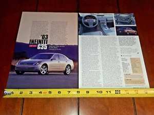 2003 INFINITI G35 ORIGINAL ARTICLE - Picture 1 of 12