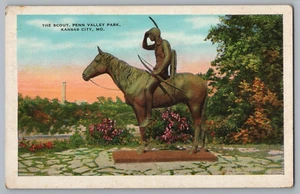 The Scout Penn Valley Park, Kansas City Missouri Postkarte - Bild 1 von 2