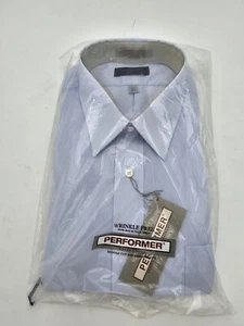 Everett St Men's Shirt sz 17.5 Big Blue Button Up New #T - Picture 1 of 6