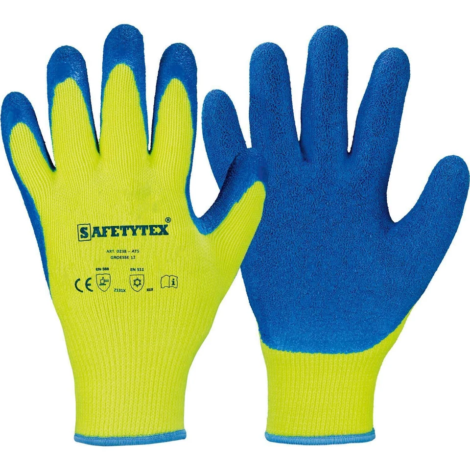 Arbeitshandschuhe Winter Handschuhe Winterhandschuhe Latex beschichte Safetytex - Bild 1 von 4