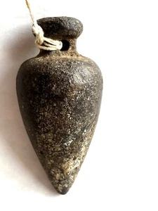 Vintage Primitive Iron Plumb Bob Decorative Rare Collectibles Rustic Bricklayer - Picture 1 of 7
