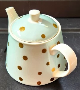 Robert Gordon Ceramic Golden "Goldie" Polka Dot Teapot [VHTF] (EUC) - Picture 1 of 9
