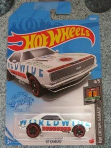 Hot Wheels 2021 #110/250 1967 Chevy CAMARO white @E Long Card - Picture 1 of 2