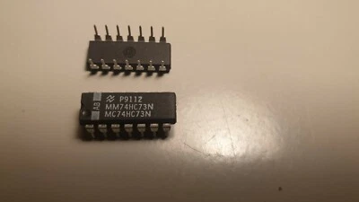 National SemiConductor 74HC73N Dual JK flip-flop with reset Integrated Circuit