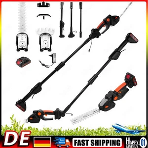 4 IN1 Heckenschere Elektro Teleskop Stab Strauch Hecken Schere Trimmer Astschere - Bild 1 von 12