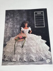Miss June 1991 Size 11 1/2" Fashion Doll Dress Crochet Pattern - Picture 1 of 4