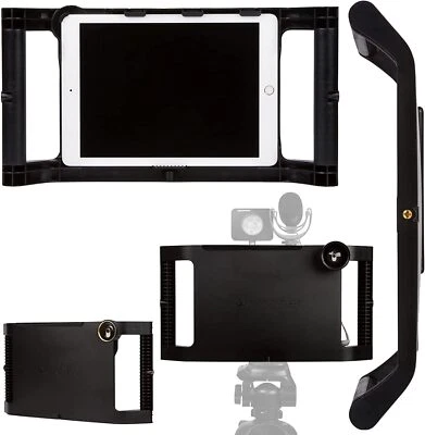 iOgrapher Case with Handles - Tripod and Lens Adapter - iPad Stabilizer Black  - Image 1 of 4