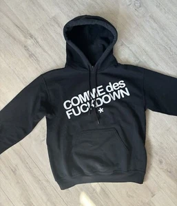 COMME des FUCKDOWNS * Hoodie Schwarz Gr. S Pullover Kapuzenpullover - Bild 1 von 4