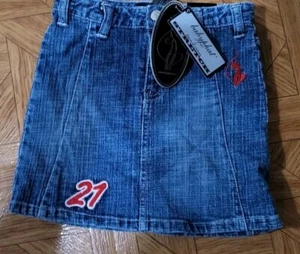 * NEW WITH TAGS * RARE * Baby Phat Girls 4T Embroidered * Denim Skirt  - Picture 1 of 4