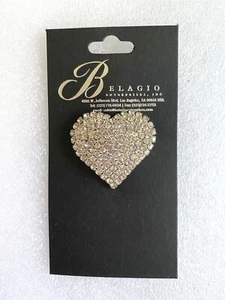 ❄️ Love Heart Rhinestone Use To Embellish 33mm Wedding Hair Acc Crafts Dresses - Picture 1 of 2