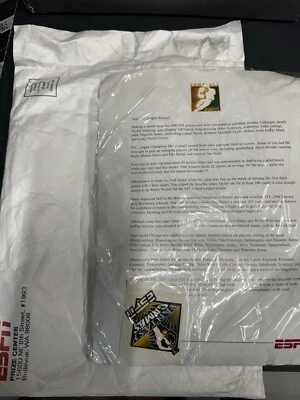 Camiseta Campeón de la Liga de Fútbol Fantasía ESPN 2000 De Colección SELLADA NOS Foto 1 de 4