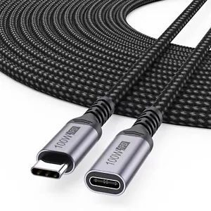 USB C Extension Cable 20 ft / 6 Meters, USB Type C Extension Male to Female Brai - Picture 1 of 8