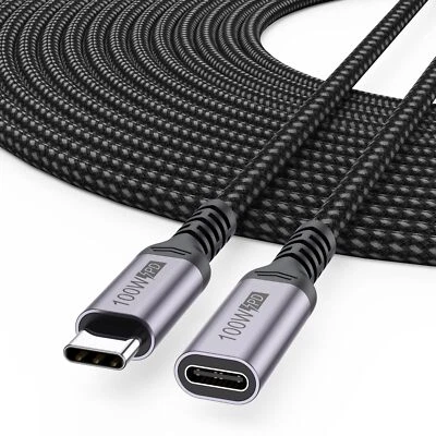 USB C Extension Cable 20 ft / 6 Meters, USB Type C Extension Male to Female Brai - Image 1 of 4