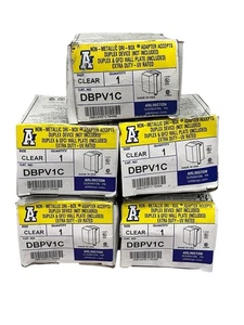 Arlington DBPV1C Dri-Box montaggio verticale trasparente lotto di 5 nuovi scatola aperta MADE IN USA - Foto 1 di 10