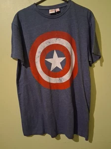 Marvel Comics Captain America Shirt grau leicht Größe M  - Bild 1 von 2