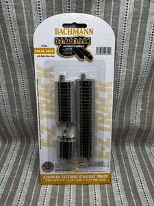 BACHMANN SCALA N BINARIO E-Z SEZIONI BINARI DRITTI ASSORTITI CONFEZIONE DA 6 BAC44829 NUOVO - Foto 1 di 1