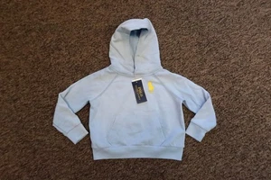 New Polo Ralph Lauren Little Girls Big Pony Hoodie - Size 5 - Blue / Yellow - Picture 1 of 3