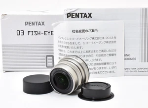 Pentax 03 FISH EYE 3.2mm f/5.6 Silver Camera Lens for Q Mount JAPAN [Mint] #2389 - Picture 1 of 13