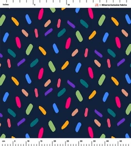 Minerva Exclusive Linen Fabric - POD - Dancing Lights - per metre - Picture 1 of 1