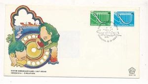 D413470 Indonesia FDC Jakarta-Singapore Sea Cable 1980 - Picture 1 of 1
