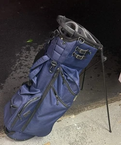 Bolsa de transporte Jones Trooper con soporte de golf azul marino divisores de 5 vías - Imagen 1 de 5