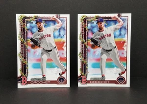 2025 Topps Holiday #H22 Garrett Crochet, Red Sox - Holiday Cookie Back Variation - Bild 1 von 6