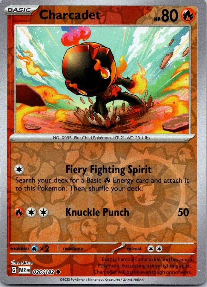 Charcadet Reverse Holo Common SV04: Paradox Rift - 026/182 NM - Image 1 of 1