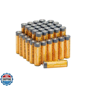 Amazon Basics 36-Pack AA Alkaline High-Performance Batteries, 1.5 Volt, 10-Ye - Picture 1 of 5
