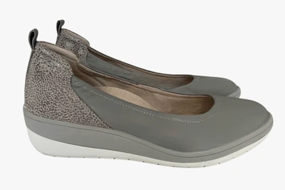 Cuña Vionic Jacey gris carbón leopardo talla 9,5 Foto 1 de 4