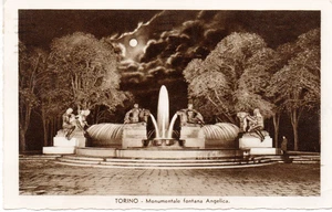 pi 288 -1927 TURIN Monumentale Fontana Angelica - VG - FP - Ed. Biagio Legnazzi - Bild 1 von 2