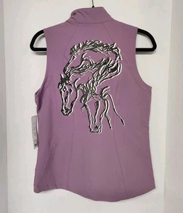 Chaqueta Kerrits Mujer ATW Flexion Chaleco Plumeria Sarah Lynn Richards NUEVO CON ETIQUETAS PEQUEÑO - Imagen 1 de 7