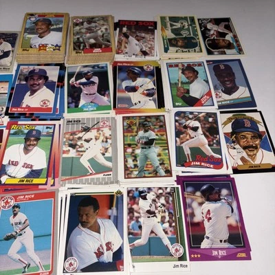 ДЖИМ РИС - огромный - 283 карты лот! Topps-Donruss +! RED SOX! HOF! - Изображение 1 из 4