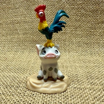 Figura Figura PVC Disney Moana Pua Pig & Hei Hei Gallo 2 pulgadas Foto 1 de 3