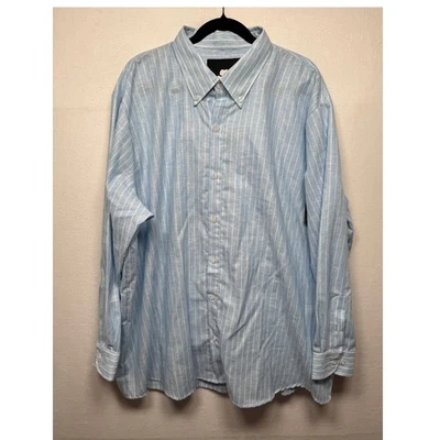 Camisa de lino Winston Box Steve, talla 2XLT, clásica. Ligero, informal - Nuevo Foto 1 de 4