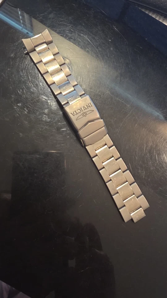 Pulsera Invicta Pro Diver 0420 TITANIO 22mm Tono Plata Foto 1 de 4